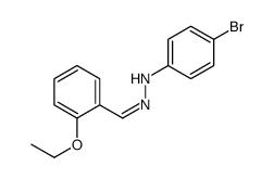 4-bromo-N-[(E)-(2-ethoxyphenyl)methylideneamino]aniline结构式