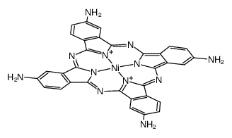 nickel 4,4',4'',4'''-tetraaminophthalocyanine Structure