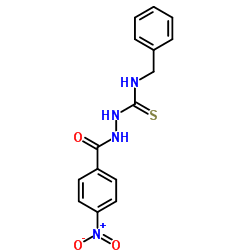 N-Benzyl-2-(4-nitrobenzoyl)hydrazinecarbothioamide结构式