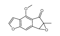 6-methoxy-7a-methyl-1aH-oxireno[2',3':2,3]indeno[5,6-b]furan-7(7aH)-one结构式