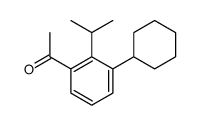 1-(3-cyclohexyl-2-propan-2-ylphenyl)ethanone Structure