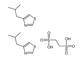ethane-1,2-disulfonic acid,4-(2-methylpropyl)-1,3-thiazole结构式