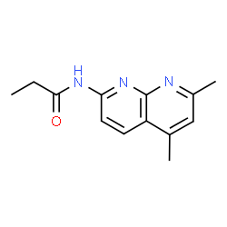 Propanamide, N-(5,7-dimethyl-1,8-naphthyridin-2-yl)- (9CI)结构式