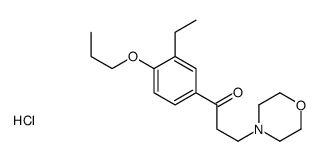 1-(3-ethyl-4-propoxyphenyl)-3-morpholin-4-ylpropan-1-one,hydrochloride Structure