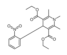 diethyl 1,2,6-trimethyl-4-(2-nitrophenyl)-4H-pyridine-3,5-dicarboxylat e structure