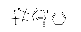 3,3,4,4,5,5,5-heptafluoro-pentan-2-one (toluene-4-sulfonyl)-hydrazone结构式