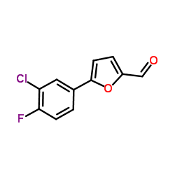 5-(3-CHLORO-4-FLUORO-PHENYL)-FURAN-2-CARBALDEHYDE structure