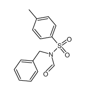 N-benzyl-N-formyl-4-methyl-benzenesulfonamide结构式
