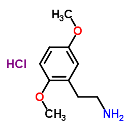 2,5-dimethoxy phenethylamine hydrochloride Structure