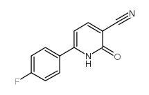 6-(4-氟苯基)-2-氧代-1,2-二氢吡啶-3-甲腈结构式