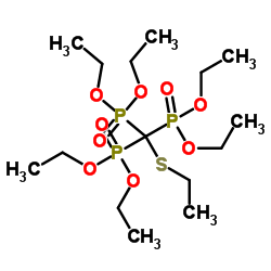 [(Ethylthio)methylidyne]trisphosphonic acid hexaethyl ester结构式