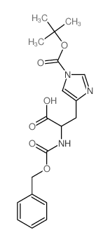 2-phenylmethoxycarbonylamino-3-(1-tert-butoxycarbonylimidazol-4-yl)propanoic acid picture