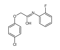 2-(4-chlorophenoxy)-N-(2-fluorophenyl)acetamide结构式