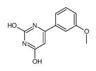 6-(3-methoxyphenyl)-1H-pyrimidine-2,4-dione结构式