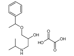 oxalic acid,1-(1-phenylethoxy)-3-(propan-2-ylamino)propan-2-ol Structure