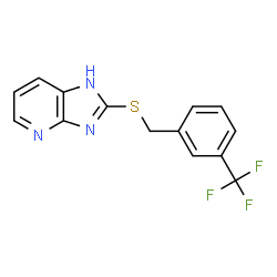 1H-IMIDAZO[4,5-B]PYRIDINE,-2-[[[3-(TRIFLUOROMETHYL)PHENYL]METHYL]THIO]-结构式