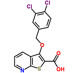 3-[(3,4-Dichlorobenzyl)oxy]thieno[2,3-b]pyridine-2-carboxylic acid Structure