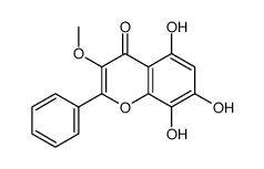 5,7,8-trihydroxy-3-methoxy-2-phenylchromen-4-one Structure