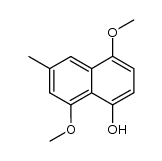 4,8-dimethoxy-6-methylnaphth-1-ol结构式