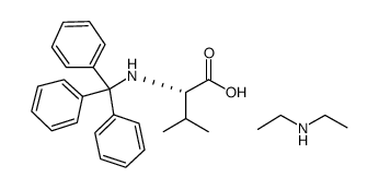 N-ALPHA-TRITYL-L-VALINE DIETHYLAMINE结构式