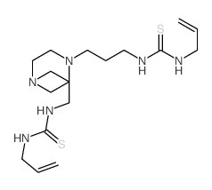 3-prop-2-enyl-1-[3-[4-[3-(prop-2-enylthiocarbamoylamino)propyl]piperazin-1-yl]propyl]thiourea structure