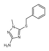 5-benzylsulfanyl-1-methyl-1H-[1,2,4]triazol-3-ylamine结构式