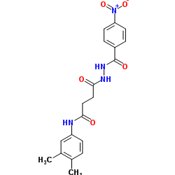 N-(3,4-Dimethylphenyl)-4-[2-(4-nitrobenzoyl)hydrazino]-4-oxobutanamide结构式