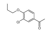 1-(3-CHLORO-4-PROPOXYPHENYL)-ETHANONE结构式