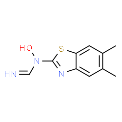 Methanimidamide, N-(5,6-dimethyl-2-benzothiazolyl)-N-hydroxy- (9CI) structure