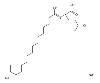 disodium,(2S)-2-(hexadecanoylamino)pentanedioate Structure