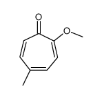 2-methoxy-5-methylcyclohepta-2,4,6-trien-1-one结构式