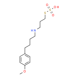 Thiosulfuric acid S-[3-[[4-(4-methoxyphenyl)butyl]amino]propyl] ester Structure