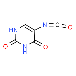 2,4(1H,3H)-Pyrimidinedione, 5-isocyanato- (9CI) Structure