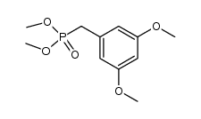 (3,5-dimethoxy-benzyl)phosphonic acid dimethyl ester结构式