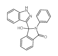 3-hydroxy-3-(2H-indazol-3-yl)-2-phenyl-isoindol-1-one结构式