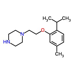 1-[2-(2-Isopropyl-5-methylphenoxy)ethyl]piperazine Structure