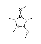 1,2,4-trimethyl-3,5-bis(methylsulfanyl)-1,2,4,3,5-triazadiborolidine结构式