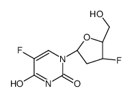 5-fluoro-1-[(2R,4S,5R)-4-fluoro-5-(hydroxymethyl)oxolan-2-yl]pyrimidine-2,4-dione结构式