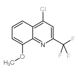 4-Chloro-8-methoxy-2-(trifluoromethyl)quinoline Structure