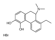 (9R)-9-(dimethylamino)-8-ethyl-9,10-dihydrophenanthrene-3,4-diol,hydrobromide结构式