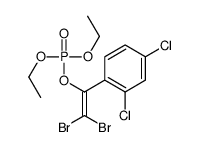 [2,2-dibromo-1-(2,4-dichlorophenyl)ethenyl] diethyl phosphate结构式