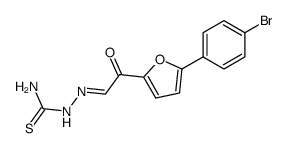 [5-(4-bromo-phenyl)-furan-2-yl]-oxo-acetaldehyde thiosemicarbazone Structure