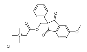 [2-[(5-methoxy-1,3-dioxo-2-phenylinden-2-yl)methoxy]-2-oxoethyl]-trimethylazanium,chloride结构式