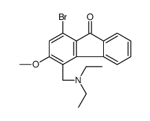 1-bromo-4-(diethylaminomethyl)-3-methoxyfluoren-9-one Structure