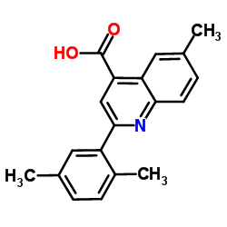 2-(2,5-Dimethylphenyl)-6-methyl-4-quinolinecarboxylic acid Structure