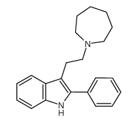 3-[2-(azepan-1-yl)ethyl]-2-phenyl-1H-indole Structure