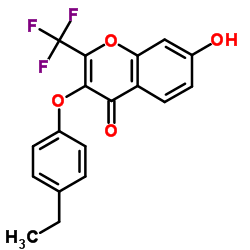 3-(4-Ethylphenoxy)-7-hydroxy-2-(trifluoromethyl)-4H-chromen-4-one Structure