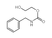 Carbamic acid,N-(phenylmethyl)-, 2-hydroxyethyl ester structure