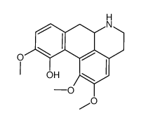 4,5,6aα,7-Tetrahydro-1,2,10-trimethoxy-6H-dibenzo[de,g]quinoline-11-ol结构式