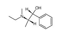 [R-(R*,S*)]-α-[1-(ethylmethylamino)ethyl]benzyl alcohol structure